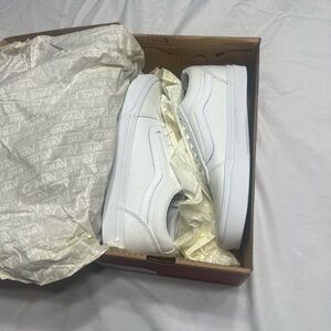 Vans White Canvas Ward Sneakers